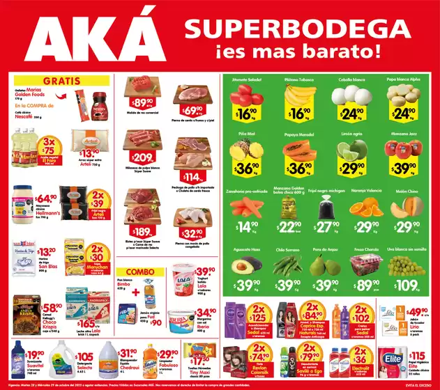 Catálogo AKÁ Superbodega en Comitán de Domínguez | Ofertas AKÁ Superbodega | 2025-10-28T00:00:00.000Z - 2025-10-29T00:00:00.000Z