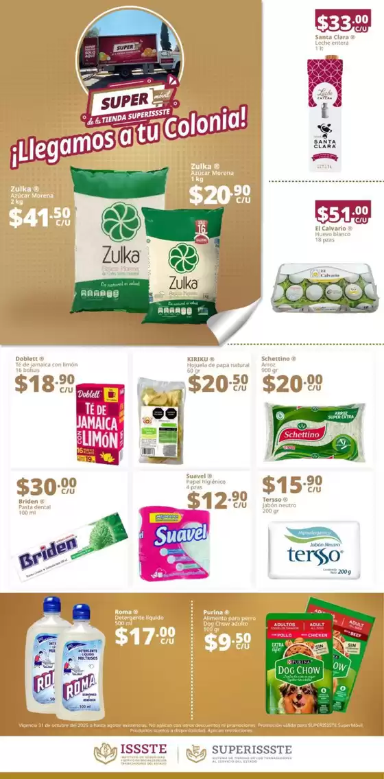 Catálogo SuperISSSTE en Comitán de Domínguez | Ofertas SuperISSSTE | 2025-10-28T00:00:00.000Z - 2025-10-31T00:00:00.000Z