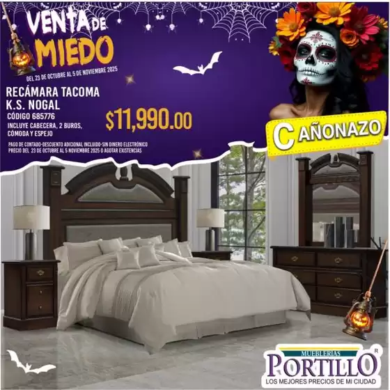 Catálogo Mueblerías Portillo en Delicias | Excelente oferta para cazadores de gangas | 2025-10-28T00:00:00.000Z - 2025-11-05T00:00:00.000Z