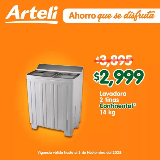 Catálogo Arteli express en Cuauhtémoc (CDMX) | Excelente oferta para todos los clientes | 2025-10-30T00:00:00.000Z - 2025-11-03T00:00:00.000Z