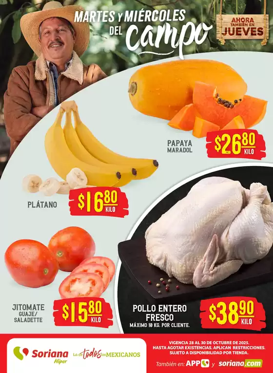 Catálogo Soriana Híper en Uruapan | Ofertas para cazadores de gangas | 2025-10-30T00:00:00.000Z - 2025-10-30T00:00:00.000Z