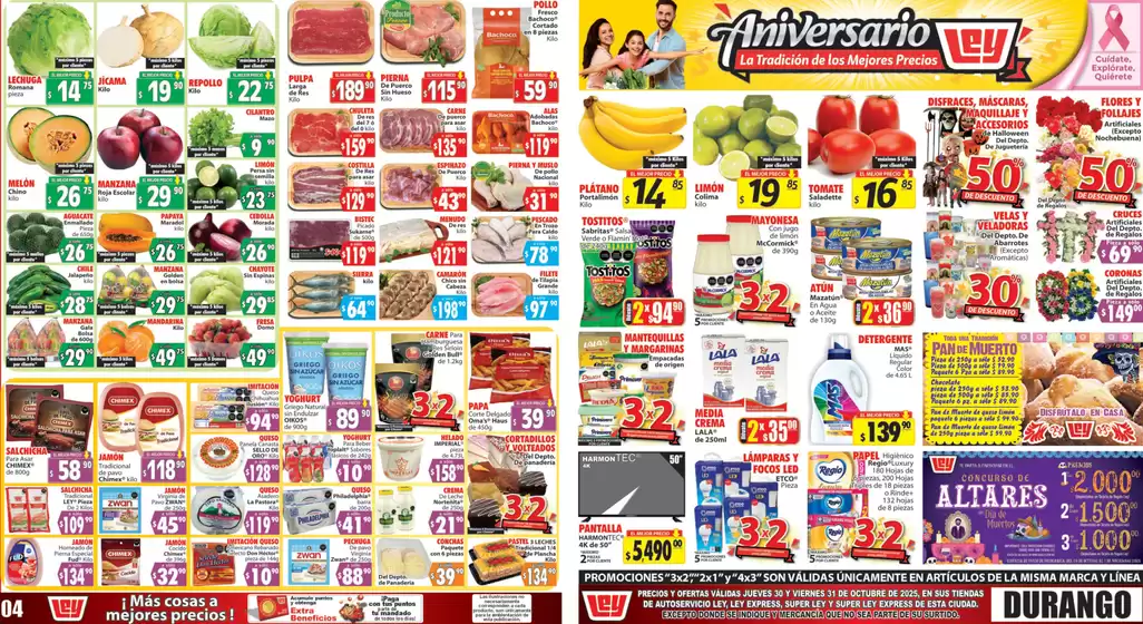 Catálogo Casa Ley en Tlalnepantla | Ofertas principales y descuentos | 2025-10-30T00:00:00.000Z - 2025-10-31T00:00:00.000Z