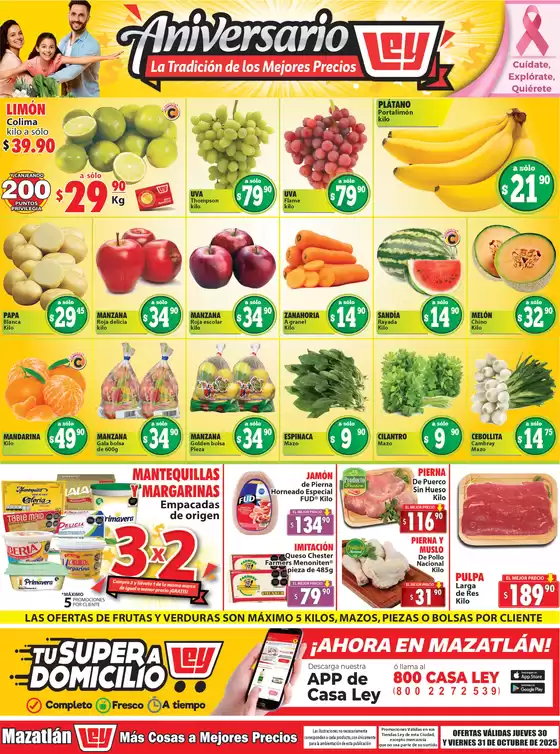 Catálogo Casa Ley en Cuauhtémoc (CDMX) | Ofertas especiales atractivas para todos | 2025-10-30T00:00:00.000Z - 2025-10-31T00:00:00.000Z