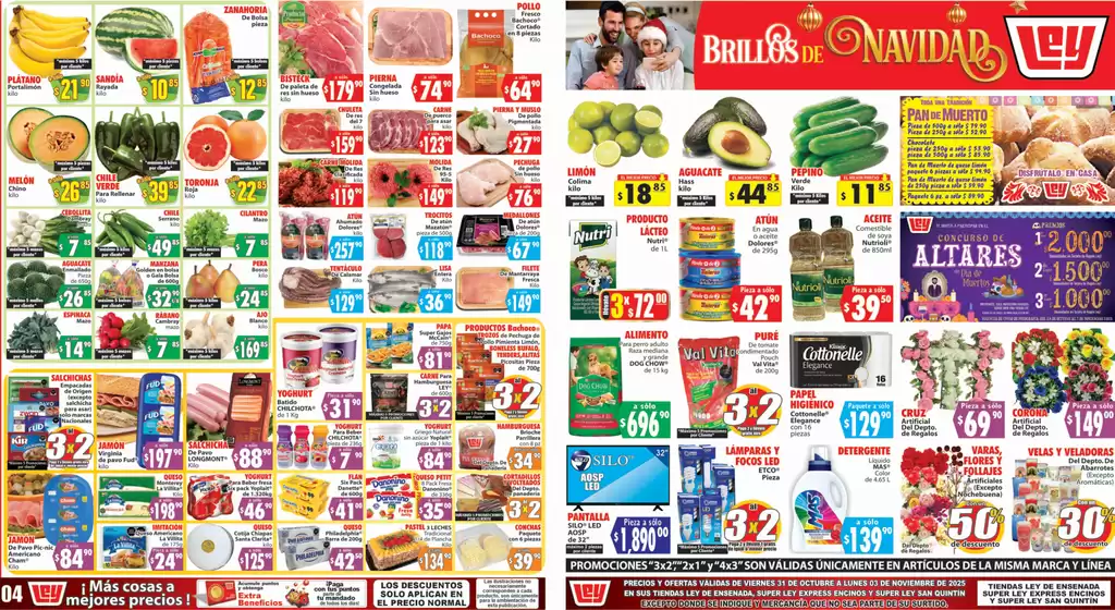 Catálogo Casa Ley en San José de los Olvera | Gangas y ofertas actuales | 2025-10-31T00:00:00.000Z - 2025-11-03T00:00:00.000Z