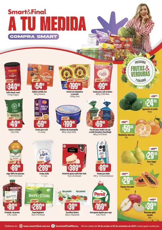 Catálogo Smart & Final en Gustavo A Madero | SF Ft 30 OCT 05 NOV WEB SL | 2025-10-30T00:00:00.000Z - 2025-11-05T00:00:00.000Z