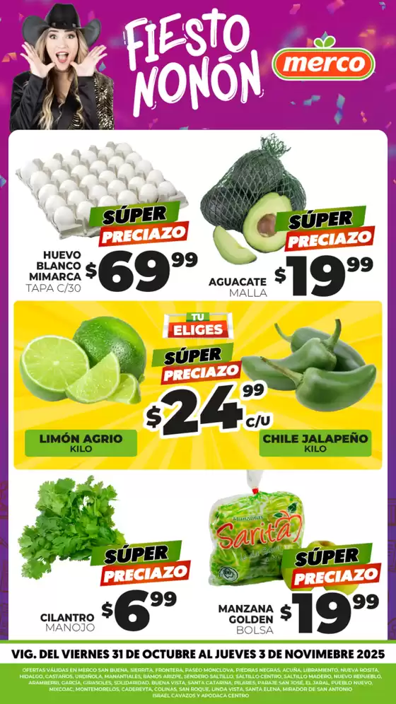Catálogo Merco | Frutas y Verduras 31 de Octubre al 3 de Noviembre | 2025-10-31T00:00:00.000Z - 2025-11-03T00:00:00.000Z