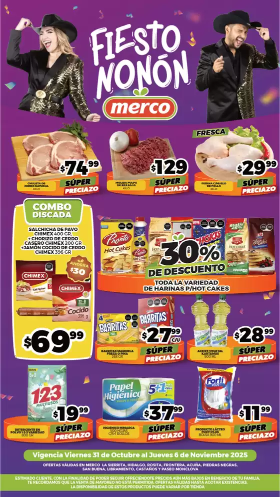 Catálogo Merco | Folleto semanal del 31 Octubre al 6 Noviembre MVA | 2025-10-31T00:00:00.000Z - 2025-11-06T00:00:00.000Z
