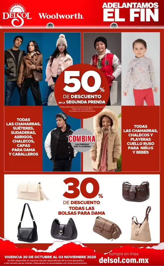 Adelantamos el Fin en Tiendas Del Sol y Woolworth