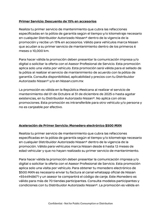 Catálogo Nissan en Ciudad López Mateos | nissan 2025 terminos promociones oferta comercial posventa | 2025-10-01T00:00:00.000Z - 2025-12-31T00:00:00.000Z
