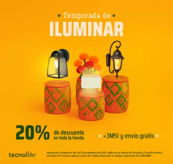 Catálogo Tecnolite en Emiliano Zapata (Morelos) | Ofertas Tecnolite | 2025-11-01T00:00:00.000Z - 2025-11-12T00:00:00.000Z