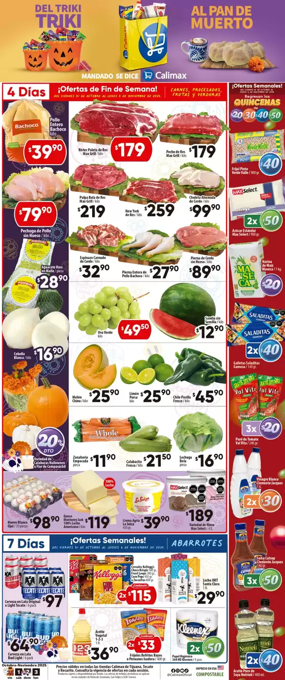 Catálogo Calimax en Ciudad López Mateos | Calimax Catálogo Tijuana | 2025-10-31T00:00:00.000Z - 2025-11-06T00:00:00.000Z