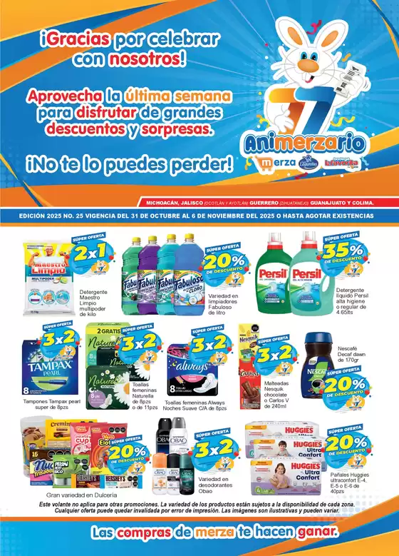 Catálogo Merza en Ciudad López Mateos | Ofertas principales para ahorradores | 2025-10-31T00:00:00.000Z - 2025-11-06T00:00:00.000Z
