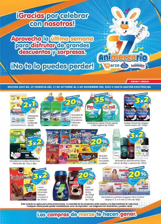 Catálogo Merza en Nuevo Laredo | Ofertas principales para todos los cazadores de gangas | 2025-10-31T00:00:00.000Z - 2025-11-06T00:00:00.000Z