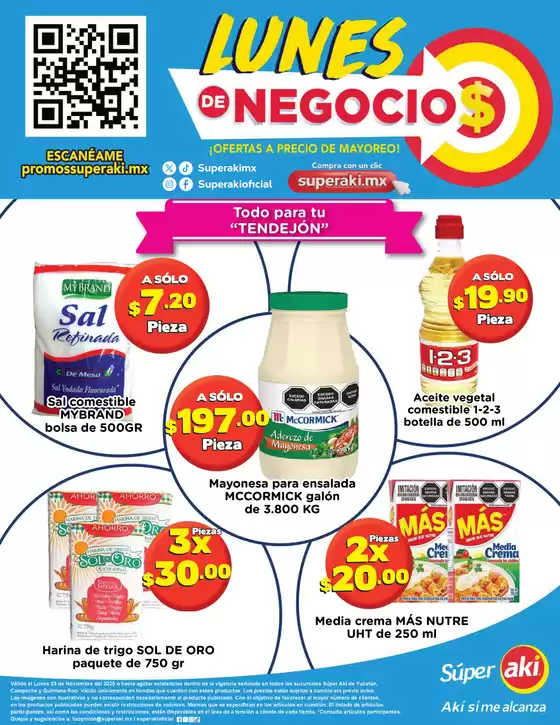 Catálogo Aki Gran Mayoreo en Amecameca de Juárez | Lunes de negocios | 2025-11-03T00:00:00.000Z - 2025-11-03T00:00:00.000Z