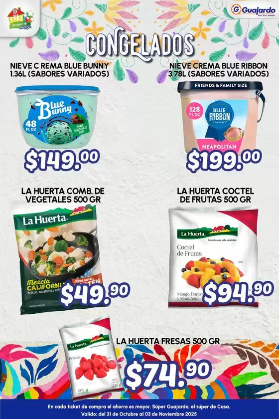 Catálogo Guajardo en Hueyapan | Ofertas principales y descuentos | 2025-10-31T00:00:00.000Z - 2025-11-03T00:00:00.000Z