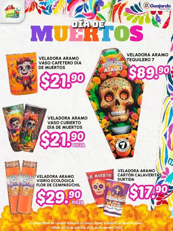 Catálogo Guajardo en Hueyapan | Ofertas principales para ahorradores | 2025-10-31T00:00:00.000Z - 2025-11-03T00:00:00.000Z
