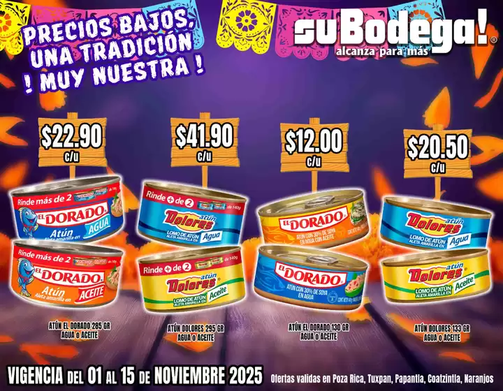 Catálogo SuBodega en Zapopan | Promo | 2025-11-04T00:00:00.000Z - 2025-11-15T00:00:00.000Z