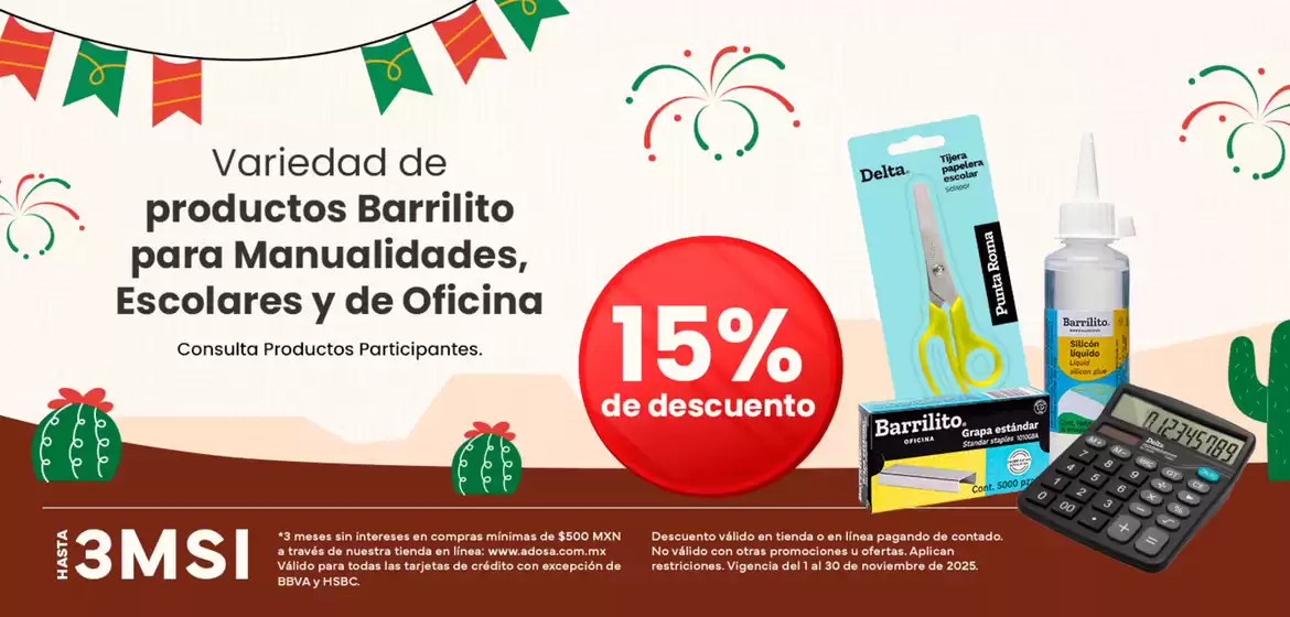 Catálogo Adosa en Tuxtla Gutiérrez | Promos | 2025-11-05T00:00:00.000Z - 2025-11-30T00:00:00.000Z