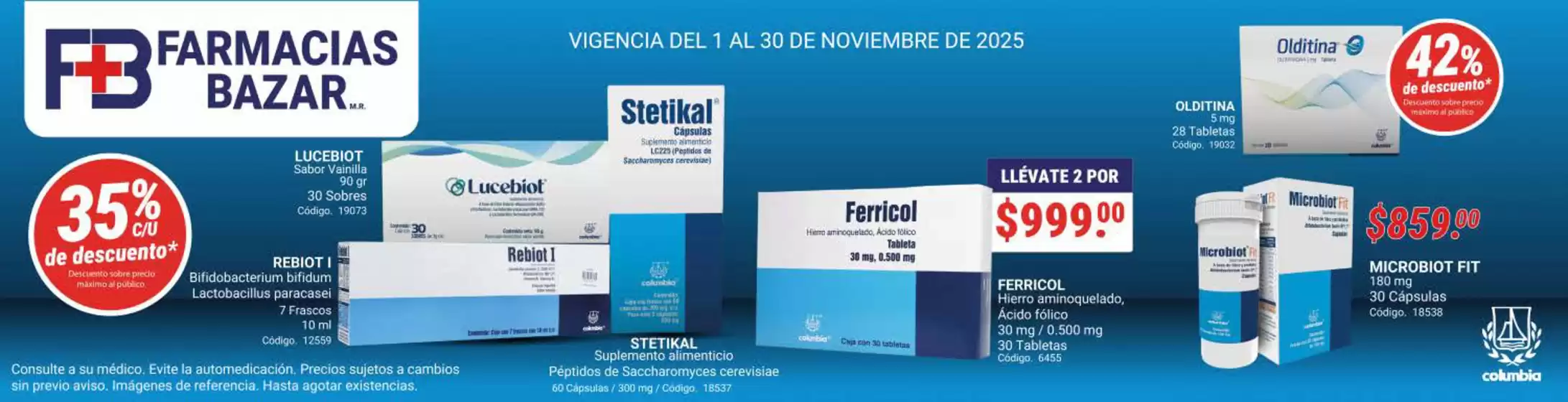 Catálogo Farmacias Bazar en Santa Fe (CDMX) | Promos | 2025-11-05T00:00:00.000Z - 2025-11-30T00:00:00.000Z