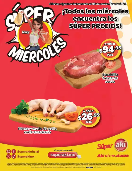 Catálogo Súper Aki en Chilpancingo de los Bravo | Super Miercoles | 2025-11-05T00:00:00.000Z - 2025-11-05T00:00:00.000Z