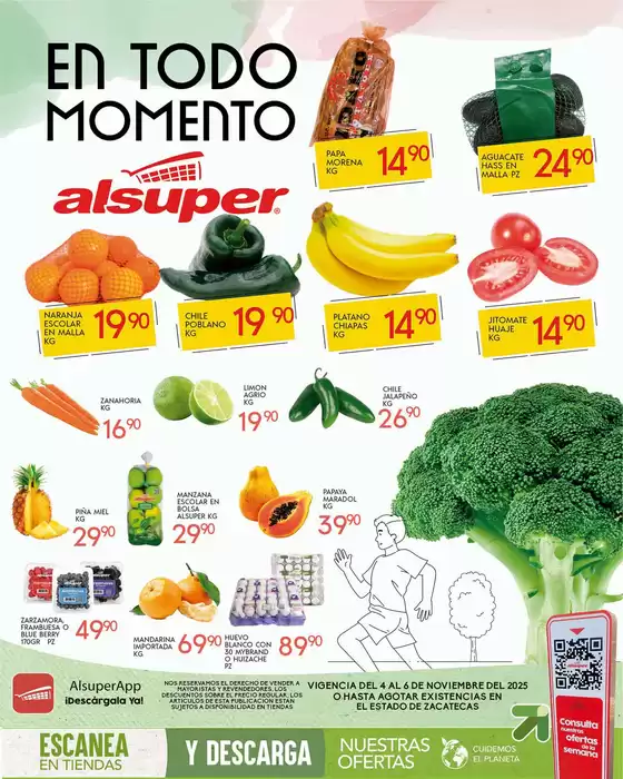 Catálogo Alsuper | Alsuper ZACATECAS | 2025-11-04T00:00:00.000Z - 2025-11-06T00:00:00.000Z