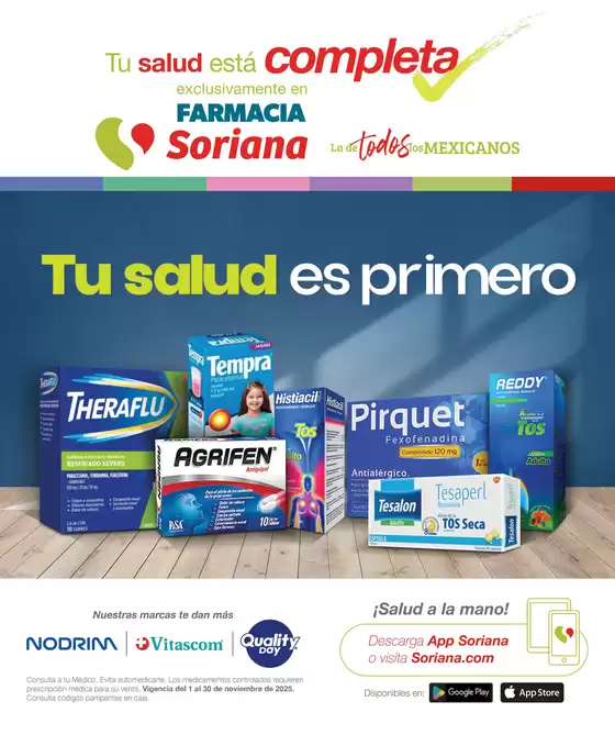 Catálogo Soriana Híper en Monclova | Folleto Farmacia Soriana Noviembre Híper Nacional | 2025-11-01T00:00:00.000Z - 2025-11-30T00:00:00.000Z