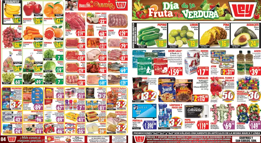 Catálogo Casa Ley en Ciudad de Ajalpan | Ofertas principales para todos los clientes | 2025-11-04T00:00:00.000Z - 2025-11-05T00:00:00.000Z