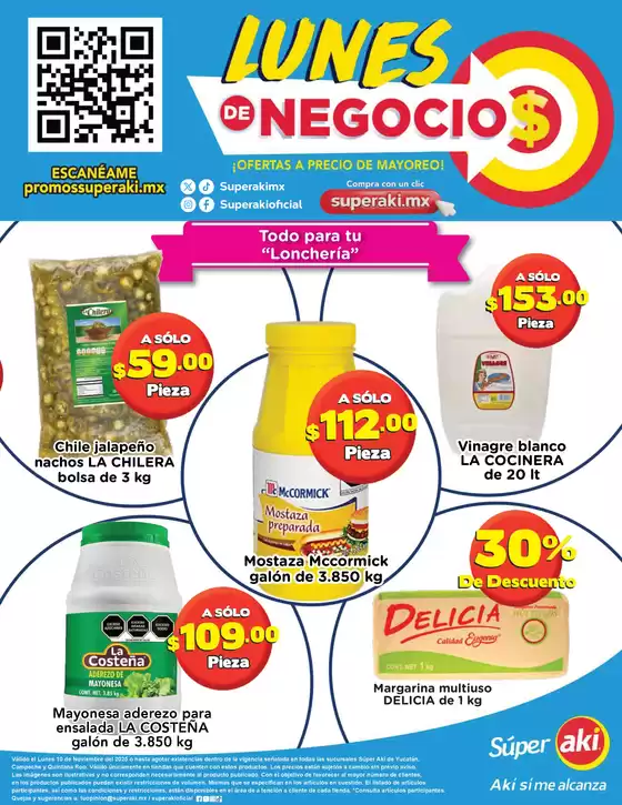 Catálogo Aki Gran Mayoreo en Yajalón | Lunes de negocios | 2025-11-10T00:00:00.000Z - 2025-11-10T00:00:00.000Z