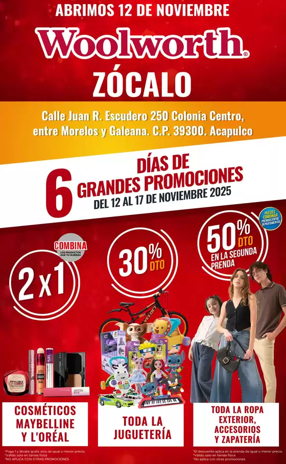 Catálogo Woolworth en Heróica Matamoros | Abrimos 12 de noviembre: WOOLWORTH ZÓCALO | 2025-11-12T00:00:00.000Z - 2025-11-17T00:00:00.000Z