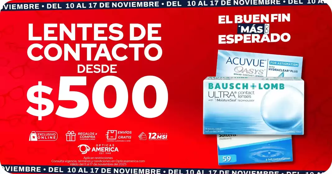 Catálogo Ópticas América en San Luis Potosí | Promos | 2025-11-12T00:00:00.000Z - 2025-11-17T00:00:00.000Z