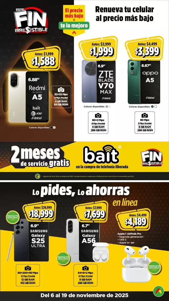 Catálogo Bodega Aurrera en Tlaquepaque | Gangas y ofertas actuales | 2025-11-06T00:00:00.000Z - 2025-11-19T00:00:00.000Z