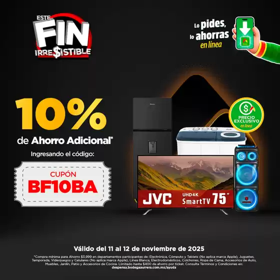 Catálogo Bodega Aurrera en Tlaquepaque | Ofertas y gangas exclusivas | 2025-11-11T00:00:00.000Z - 2025-11-12T00:00:00.000Z