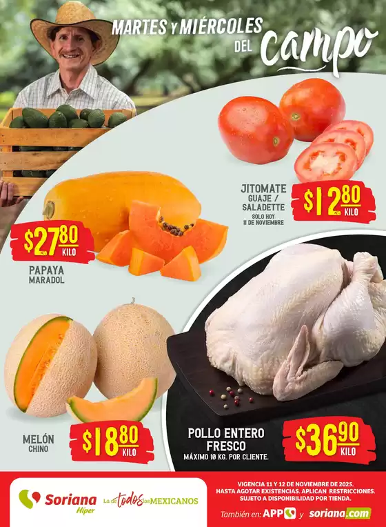 Catálogo Soriana Híper | Ofertas y promociones actuales | 2025-11-11T00:00:00.000Z - 2025-11-12T00:00:00.000Z