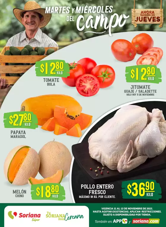 Catálogo Soriana Súper | Martes y Miércoles del Campo Súper: Saltillo y Torreón | 2025-11-11T00:00:00.000Z - 2025-11-13T00:00:00.000Z