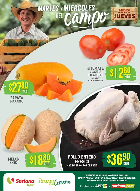 Catálogo Soriana Súper | Ofertas especiales atractivas para todos | 2025-11-11T00:00:00.000Z - 2025-11-13T00:00:00.000Z