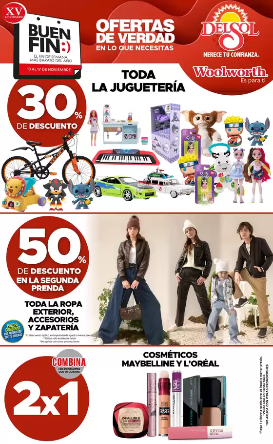 Catálogo Del Sol | Ofertas de verdad en tiendas Del Sol y Woolworth | 2025-11-13T00:00:00.000Z - 2025-11-17T00:00:00.000Z