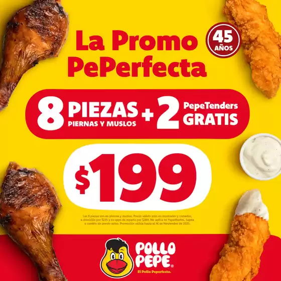 Catálogo El Pollo Pepe en Miguel Hidalgo | Promo | 2025-11-13T00:00:00.000Z - 2025-11-16T00:00:00.000Z