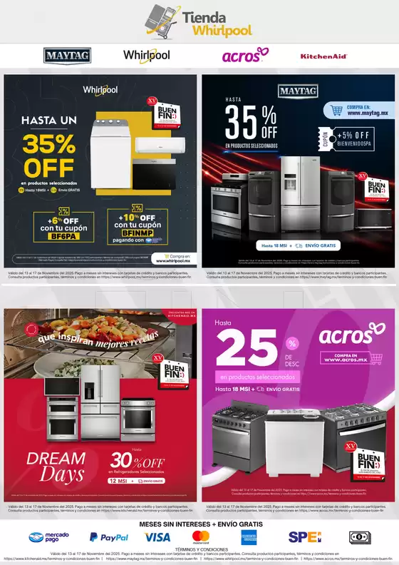 Catálogo Whirlpool en Santiago Ixcuintla | Buen Fin Whirlpool | 2025-11-13T00:00:00.000Z - 2025-11-17T00:00:00.000Z