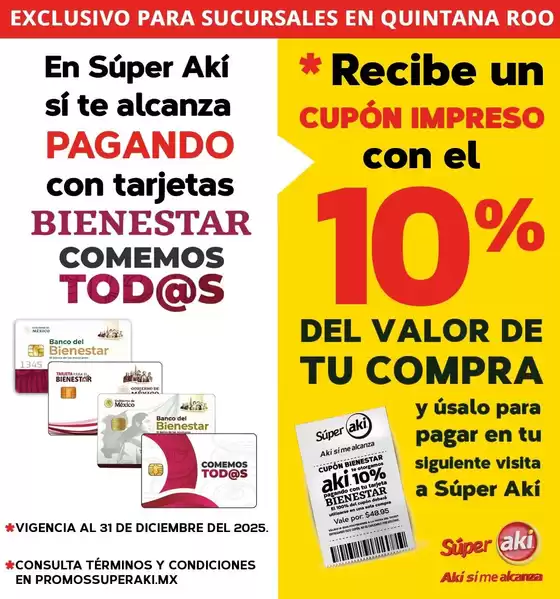 Catálogo Aki Gran Mayoreo en La Presa | bienestar quintana roo | 2025-11-14T00:00:00.000Z - 2025-12-31T00:00:00.000Z