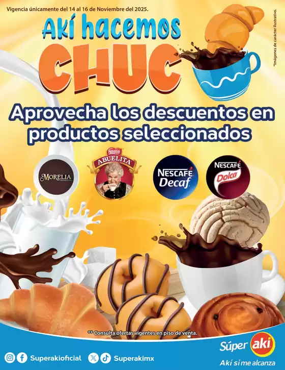 Catálogo Aki Gran Mayoreo en La Presa | aki hacemos chuc 14 a 16 de nov | 2025-11-14T00:00:00.000Z - 2025-11-16T00:00:00.000Z