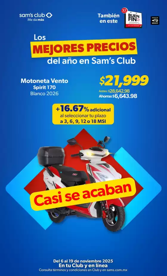 Catálogo Sam's Club en La Paz | Nuestras mejores ofertas para ti | 2025-11-06T00:00:00.000Z - 2025-11-19T00:00:00.000Z