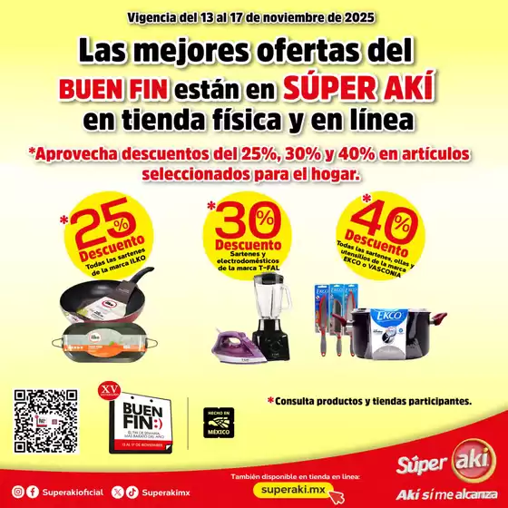 Catálogo Súper Aki en La Paz | Folleto | 2025-11-17T00:00:00.000Z - 2025-11-17T00:00:00.000Z