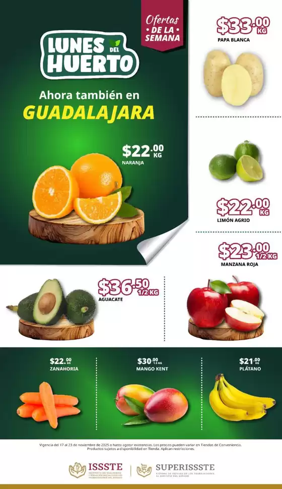 Catálogo SuperISSSTE en Ciudad de México | Gangas y ofertas actuales | 2025-11-17T00:00:00.000Z - 2025-11-23T00:00:00.000Z