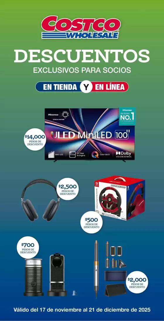 Catálogo Costco en Ciudad de México | Ofertas especiales atractivas para todos | 2025-11-17T00:00:00.000Z - 2025-12-21T00:00:00.000Z