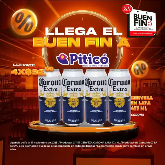 Catálogo Piticó en Ciudad de México | Gangas y ofertas actuales | 2025-11-13T00:00:00.000Z - 2025-11-17T00:00:00.000Z