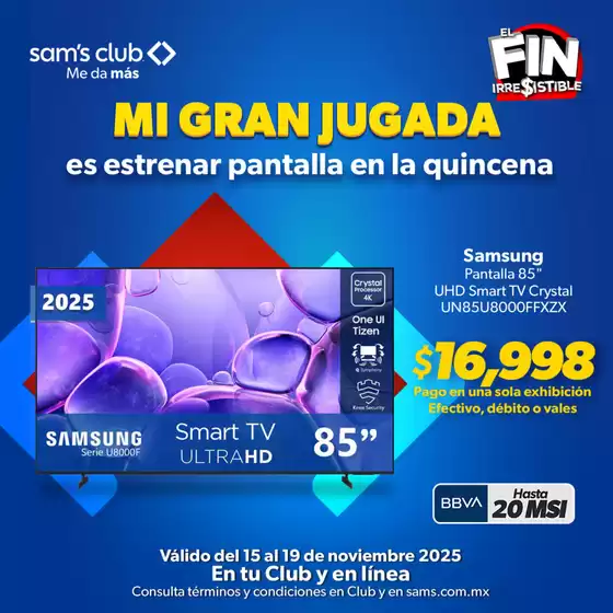 Catálogo Sam's Club en Ciudad de México | Ofertas exclusivas para nuestros clientes | 2025-11-15T00:00:00.000Z - 2025-11-19T00:00:00.000Z