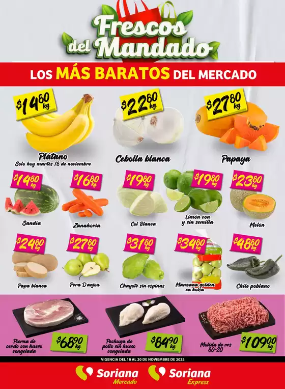 Catálogo Soriana Express en León | Gangas y ofertas actuales | 2025-11-18T00:00:00.000Z - 2025-11-20T00:00:00.000Z