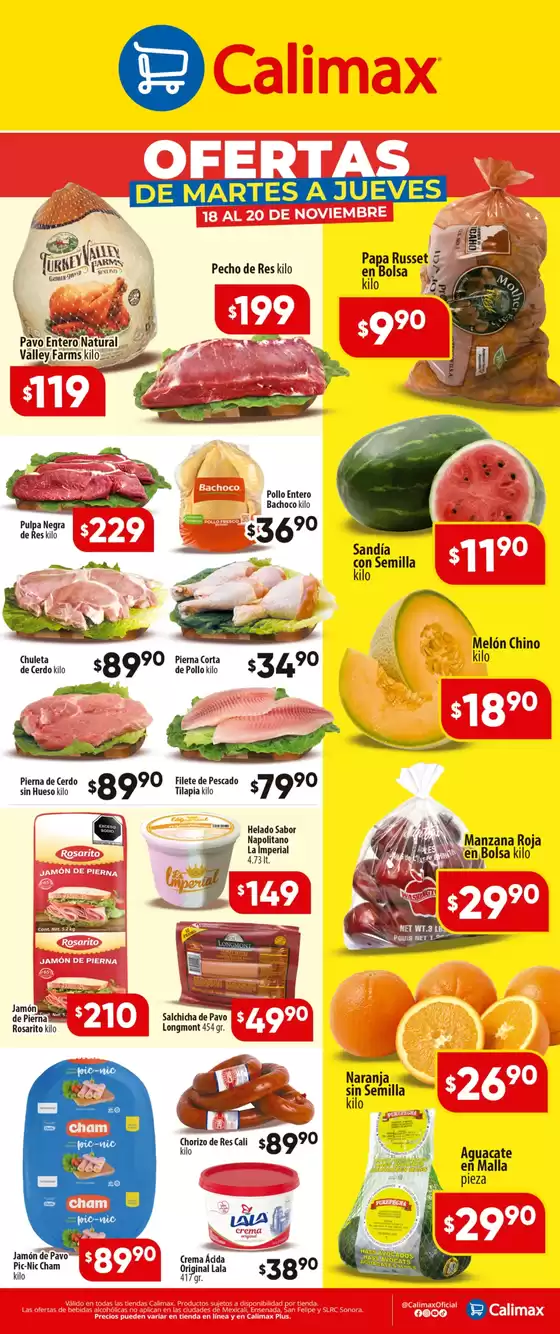 Catálogo Calimax | Calimax Ofertas Martes-Jueves | 2025-11-18T00:00:00.000Z - 2025-11-20T00:00:00.000Z