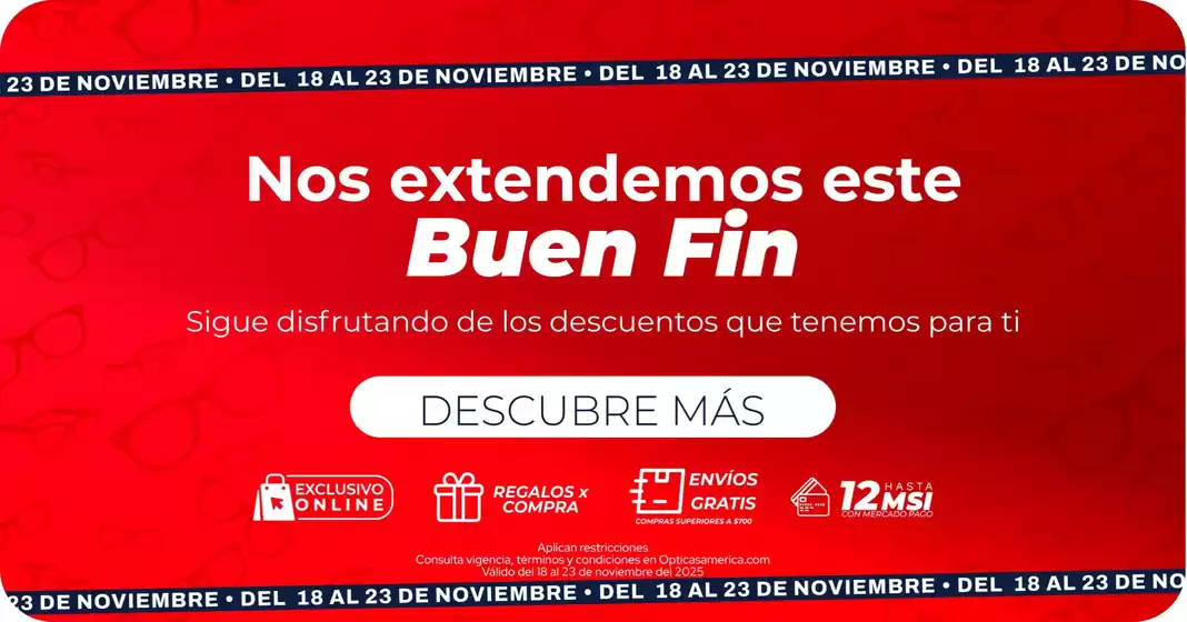 Catálogo Ópticas América en Zapopan | Promos | 2025-11-20T00:00:00.000Z - 2025-11-23T00:00:00.000Z