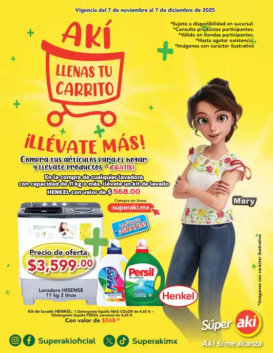 Catálogo Aki Gran Mayoreo en La Piedad de Cabadas | aki llenas tu carrito | 2025-11-07T00:00:00.000Z - 2025-12-07T00:00:00.000Z